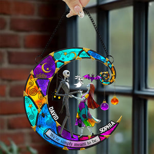 Moonlight Love Suncatcher Ornament Personalized Gifts For Couple 04OHDT050825 - Ornament - GoDuckee