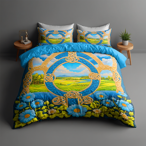 Nature Landscape Scenery Quilt Bedding Set 022HUPU180125 - Blanket - GoDuckee