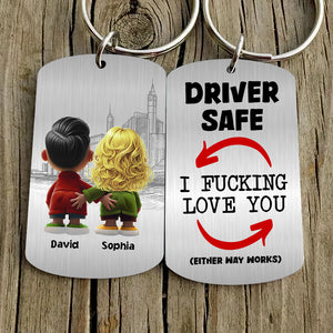 Personalized Gifts For Couple Keychain Funny Couple 03OHDT301224 - Keychains - GoDuckee