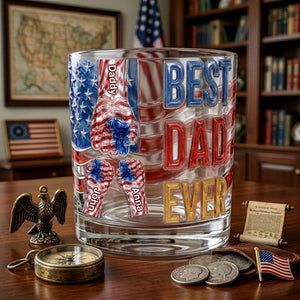 Power Fist Drinking Glass - Personalized Gifts For Dads 06ohlu220526 - Glass - GoDuckee