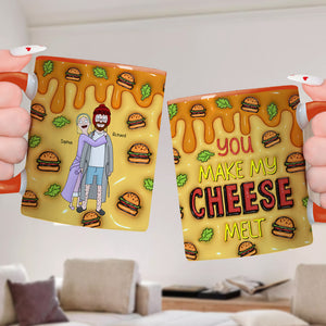 Personalized Gifts For Couple Accent Mug Melt Cheese 01TGQN271224HG - Coffee Mug - GoDuckee