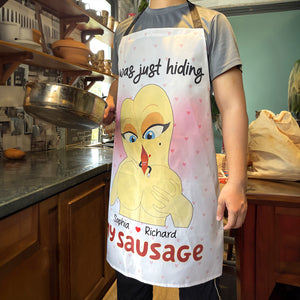 Personalized Gifts For Couple Aprons I Was Just Hiding 03ohqn270124 - Aprons - GoDuckee