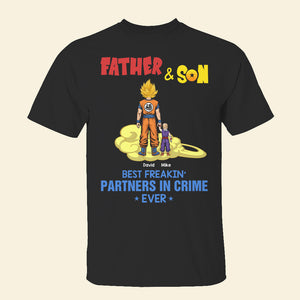 Cool Dad & His Partner In Crime For Life Personalized Shirts-03QHHN010623HH - Shirts - GoDuckee