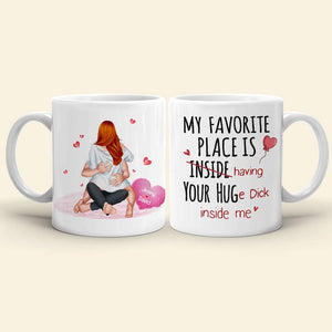 Romantic Couple, Personalized Mug, Couple Gifts, Gifts For Him, Gifts For Her, Valentine's Day Gifts - Coffee Mug - GoDuckee