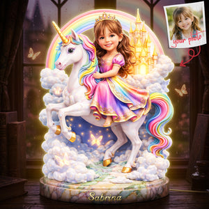Little Princess Acrylic Light Box - Custom Photo Gifts For Kid Girl 03pgta240326 - Light Box - GoDuckee