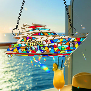 Cruise Suncatcher Ornament Personalized Gifts for Cruise Lovers 02PGDT300725 - Ornament - GoDuckee