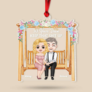 Gift For Couple, Personalized Acrylic Ornament Couple, Christmas Gift 03QHHN221123hh - Ornament - GoDuckee