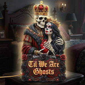 Gothic Skeleton Couple Acrylic Light Box – Personalized Gifts For Couple 04huqn091225 - Light Box - GoDuckee