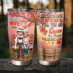 You're My Queen Forever Personalized Gifts For Wife Tumbler 05natn190625 - Tumbler Cup - GoDuckee