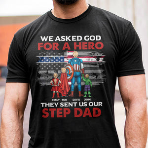 They Sent Us Our Step Dad-03dntn110523tm Personalized Shirt - Shirts - GoDuckee