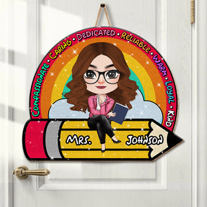 Personalized Gifts For Teacher Wood Sign 03NADT080724HH - Wood Sign - GoDuckee