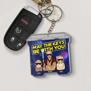 May The Keys Be With You 01DNQN300523TM Personalized Family Keychain - Keychains - GoDuckee