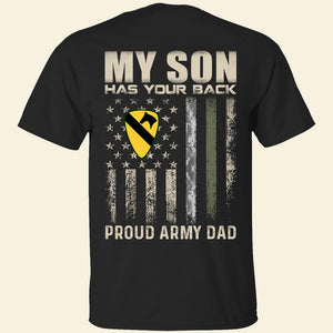 Proud Military Dad 07QHQN240423 Personalized Tshirt Hoodie Sweatshirt - Shirts - GoDuckee