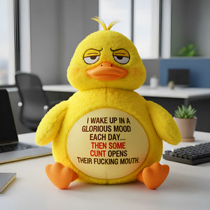 Grumpy Duck Shaped Pillow - Personalized Gifts For Officers 06TOLU151125 - Pillow - GoDuckee