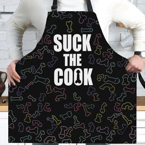 Personalized Gifts For Men Aprons Suck The Cook - Aprons - GoDuckee