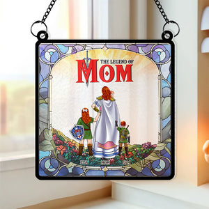 Personalized Gifts For Mom Suncatcher Window Hanging Ornament 01KAMH250424HG Mother's Day - Ornaments - GoDuckee