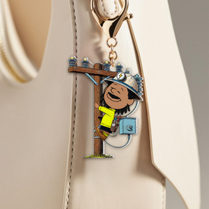 Personalized Gifts For Lineman Keychain 05ohpu200125 - Keychains - GoDuckee