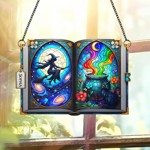 Witch suncatcher - Personalized Gifts For Witch Lover 03PGPU140725 - Ornament - GoDuckee