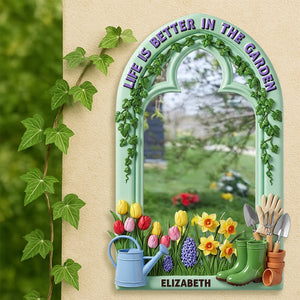 Gardening Wall Hanging Mirror Personalized Gifts For Gardeners 04PGDT300725 - Mirror - GoDuckee