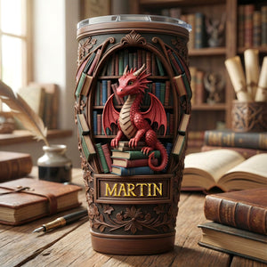 Dragon Tumbler - Personalized Gifts For Book Lovers 02kimg271225 - Tumbler Cup - GoDuckee