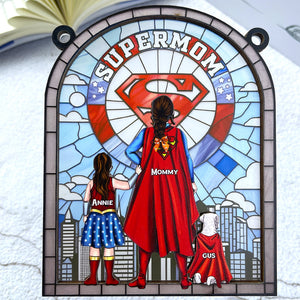 Personalized Gift For Mom Suncatcher, Strong Mom 02QHLU080325PA - Ornament - GoDuckee