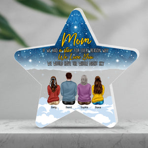 Personalized Gifts For Mom Plaque We Love You - Shaped Plaques - GoDuckee