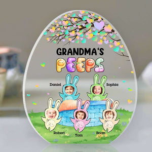 Custom Photo Gifts For Grandma Acrylic Shape Plaque Bunny Kids 01QHDT190224 - Shaped Plaques - GoDuckee