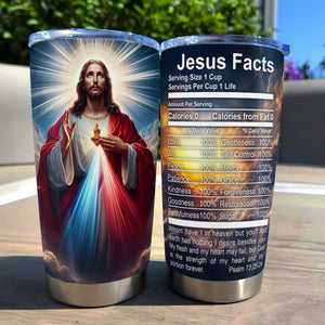 Gifts For Jesus Lover Tumbler, Jesus Facts 01XQLU180325 - Tumbler Cup - GoDuckee