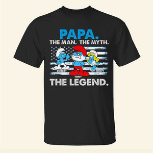 Papa The Man The Legend, Personalized Shirt Hoodie Sweatshirt 04DNPO250423 - Shirts - GoDuckee