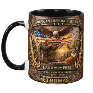 American Hunting Heritage Accent Mug - Personalized Gifts For Hunters 03tyqn060326 - Coffee Mug - GoDuckee