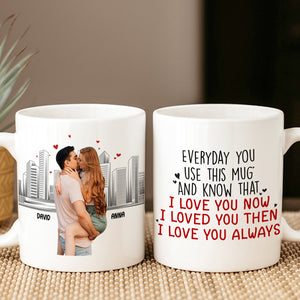 I Love You Forever, Personalized Coffee Mug, Anniversary Couple Gift - Coffee Mug - GoDuckee