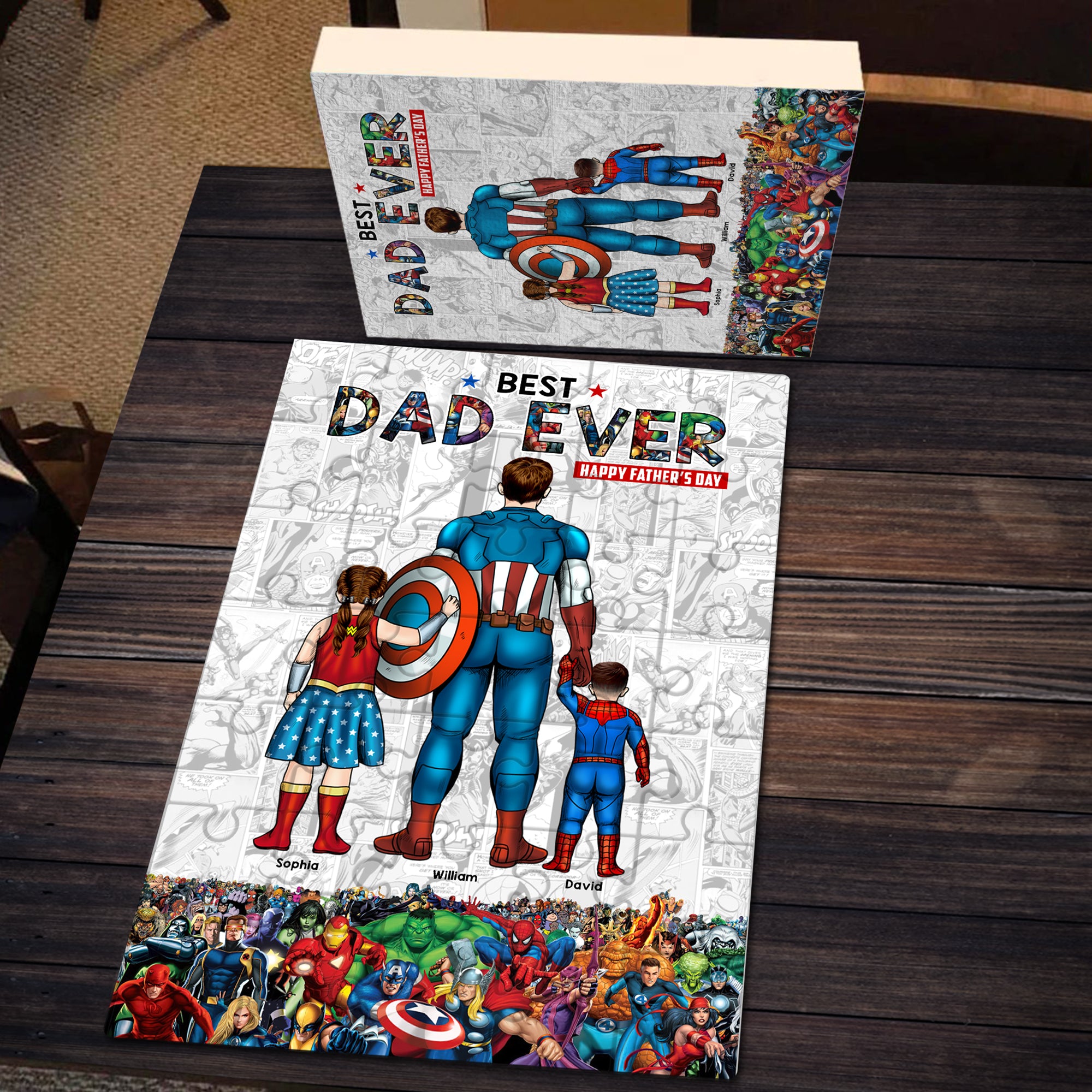 Personalized Gifts For Dad Jigsaw Puzzle 08qhqn060524pa Father's Day Gift - Jigsaw Puzzles - GoDuckee