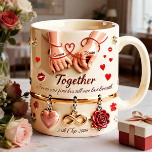 Couple Together Mug - Personalized Gifts For Couple 02NATA301225 - Coffee Mug - GoDuckee