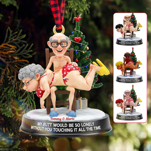 Personalized Gifts For Christmas, Funny Old Couple Acrylic Ornament 01namg110925-Homacus