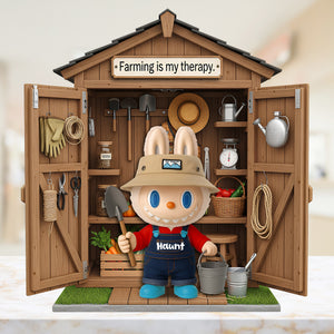 Cute Farmer Plaque - Personalized Gifts For Farmers 04ohlu280625 - Shaped Plaques - GoDuckee