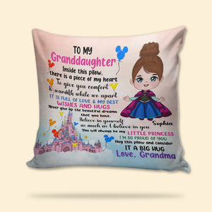 To My Granddaughter, I Am So Proud Of You, Personalized Square Pillow, Gifts For Granddaughter, 03hupo080823ha - Pillow - GoDuckee