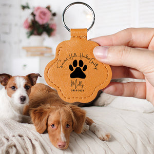 Sweetest Goodbye Pet Hair Storage Keychain - Personalized Memorial Gift For Pet Lovers 04LAQN270825 - Keychains - GoDuckee