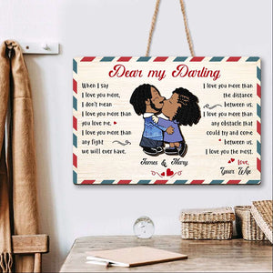 Personalized Gifts For Couple Wood Sign 02TODT241224HG - Wood Sign - GoDuckee