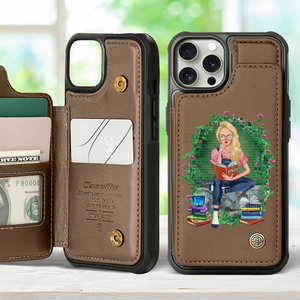 Personalized Gifts For Book Lovers Leather Flip Wallet Phone Case 04hupu260225 - Phone Case - GoDuckee