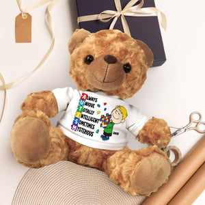 Personalized Gifts For Kids Autism Bear With Shirt 04xqtn200225hg - Bear - GoDuckee