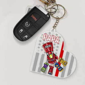 Dad American Flag 02qhqn230523ha Personalized Keychain - Keychains - GoDuckee