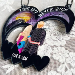 Personalized Gifts For Couple Suncatcher Window Hanging Ornament 02KAMH060624TM - Ornament - GoDuckee