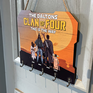 Personalized Gifts For Family Wood Key Hanger 05qhtn110624hhhg - Wood Sign - GoDuckee