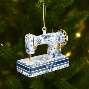Sewing Toile de Jouy Acrylic Ornament 04pgtn270825 - Ornament - GoDuckee