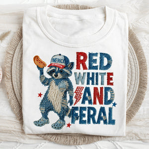 Funny Raccoon Personalized Gifts For The 4th Of July Spirit 04NADT300525 - Shirts - GoDuckee