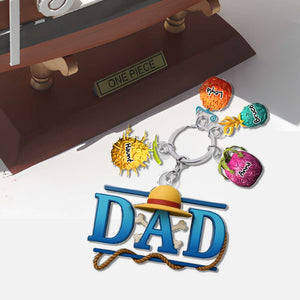 Fruit Dad Keychain - Personalized Gifts For Dad 011OHLU210425 - Keychains - GoDuckee