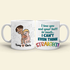 I Love You I Can't Think Straight Personalized Coffee Mug - Coffee Mug - GoDuckee