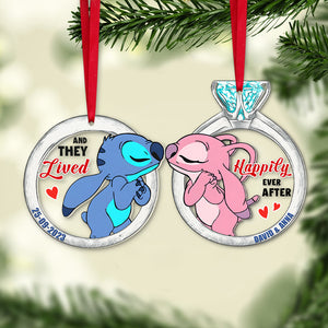 Set Of 2 Personalized Ornaments For Couple, PW-03QHTN051023, Christmas Gift, Anniversary Gift Ideas - Ornament - GoDuckee