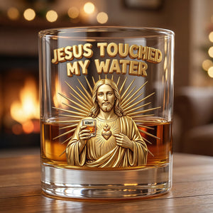 Fun Jesus Christ Make Magical Drink Whiskey Glass, Personalized Gifts For Drinking Lovers 03qhqn221125 - Glass - GoDuckee