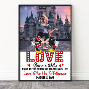 Love Give Us A Fairytale, Custom Couple Photo 01OHTN261223 Canvas Print, Gift For Couple, Valentine's Gifts - Poster & Canvas - GoDuckee